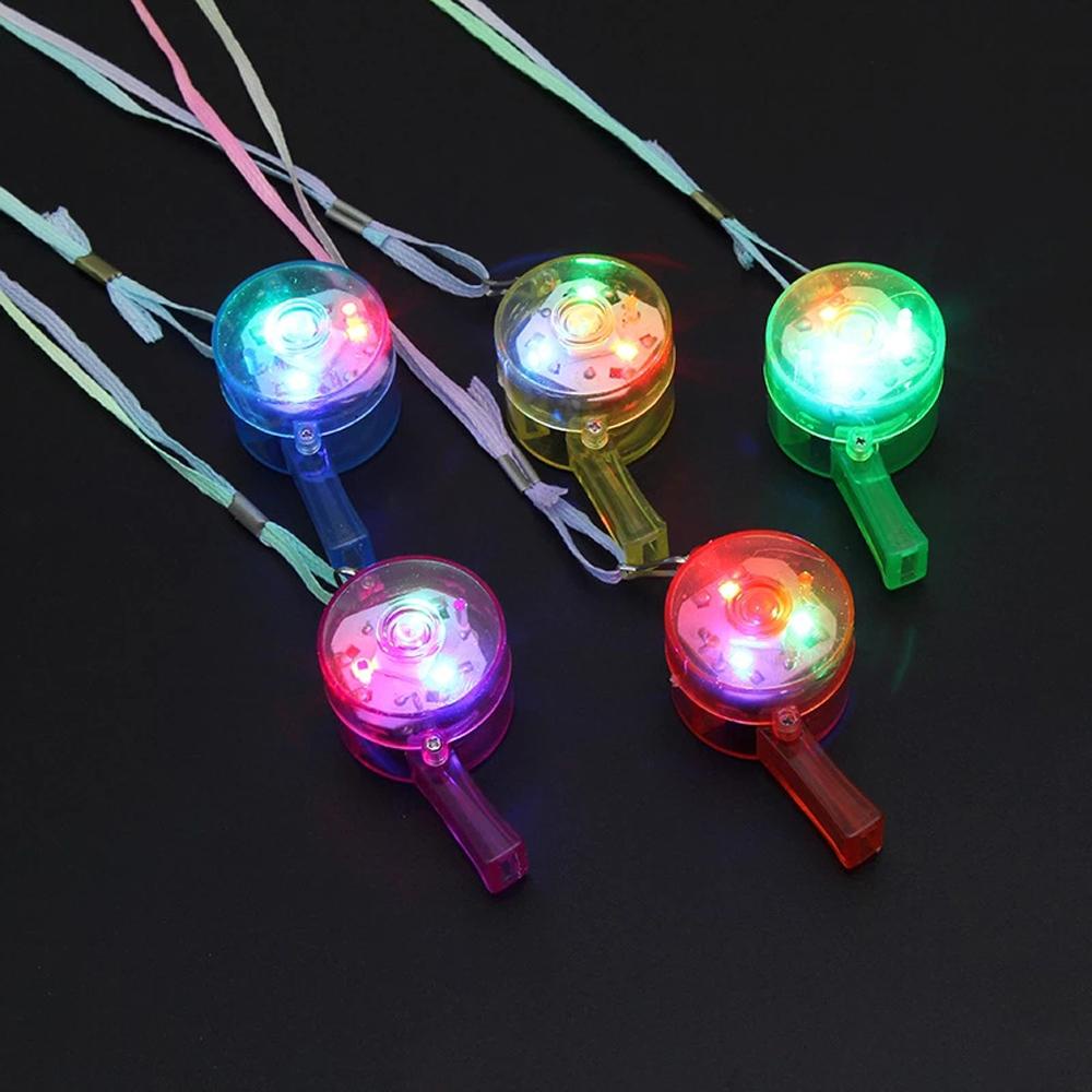 CLEOES Còi Đồ Chơi Có Đèn LED Phát Sáng Nhiều Màu Sắc Cho Bé