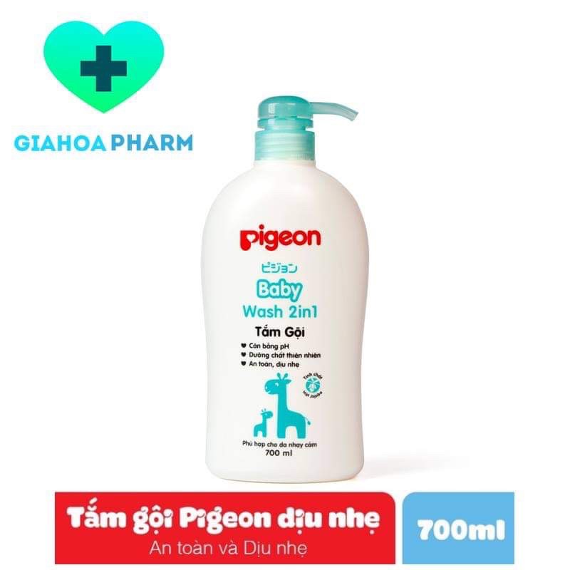 Sữa tắm gội Jojoba Pigeon an toàn và dịu nhẹ cho trẻ - Chai 700ml