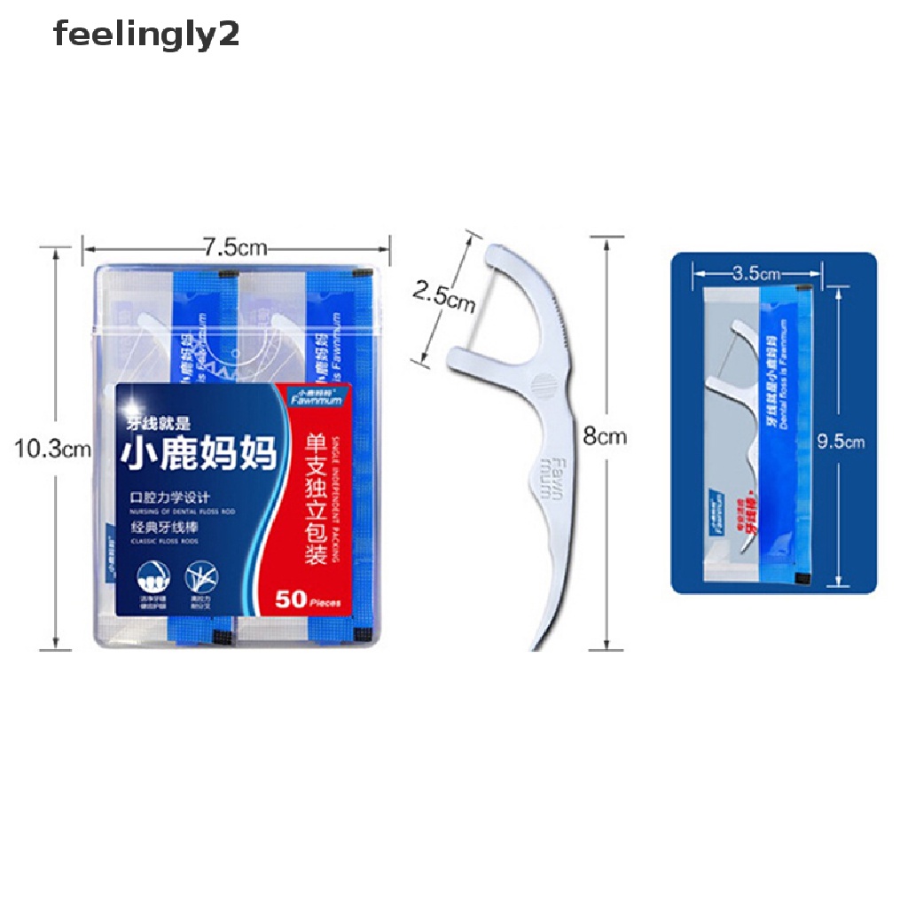 Gói 50 Tăm Xỉa Răng Làm Sạch Răng Tiện Dụng