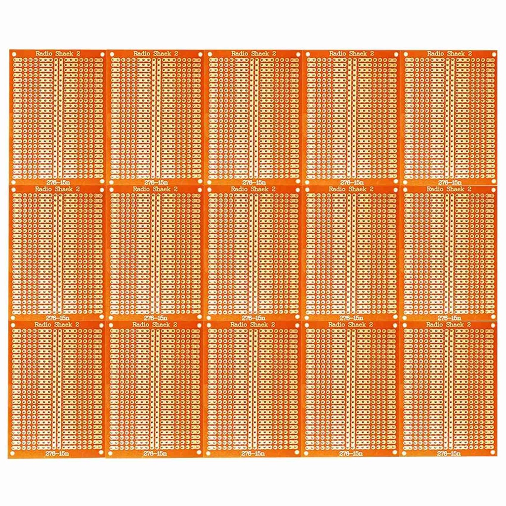 15 cái PCB Protoboards.YUNGUI 5X7cm 1-2-3 Perf Board Circuit Board Strip cho dự án điện tử và thí nghiệm điện tử