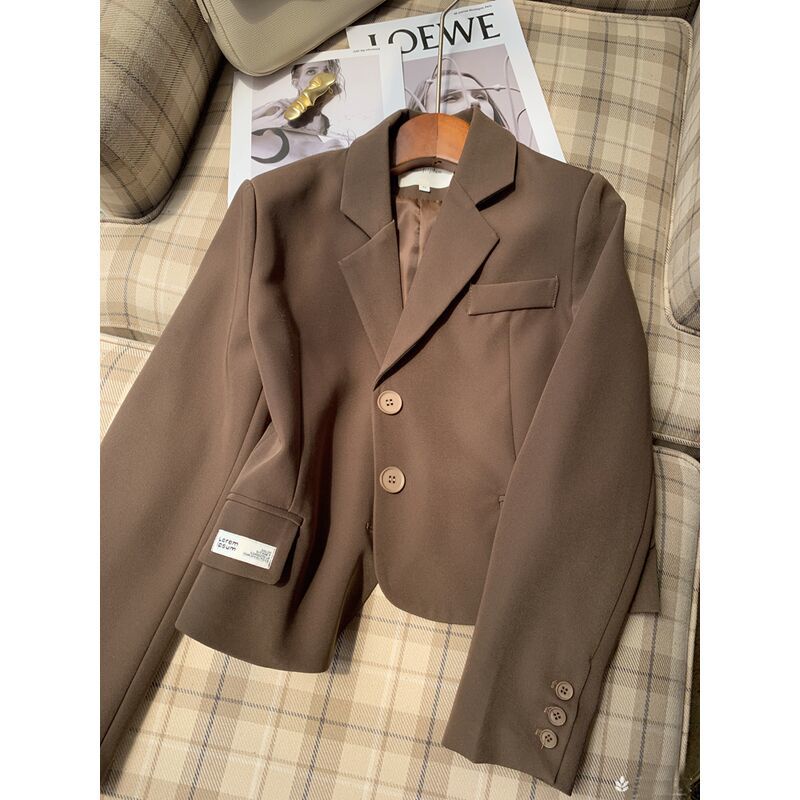 Áo Khoác Vest Ngắn Phong Cách Hàn Quốc Thời Trang Xuân Thu Mới Cho Nữ