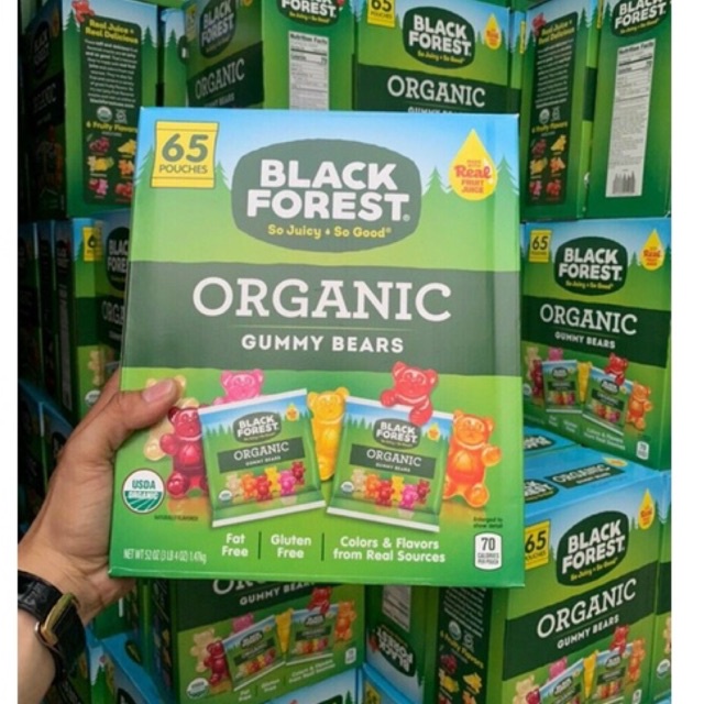 Thùng 65 Gói Kẹo Dẻo Gấu Black Forest Mixed Fruit Gummy Bear 1.47kg