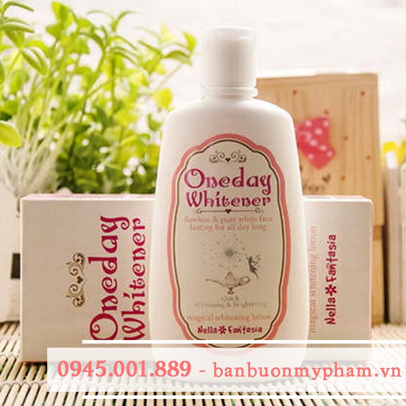 Sữa dưỡng trắng da mặt và toàn thân Oneday Whitener Quick Whitening & Brightening