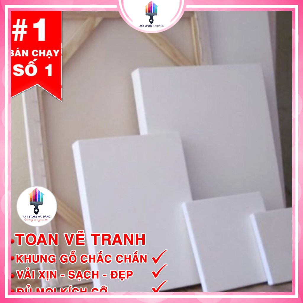 Combo 3 toan vẽ tranh 30-40cm hàng loại đẹpsạch đẹp chắc chắn