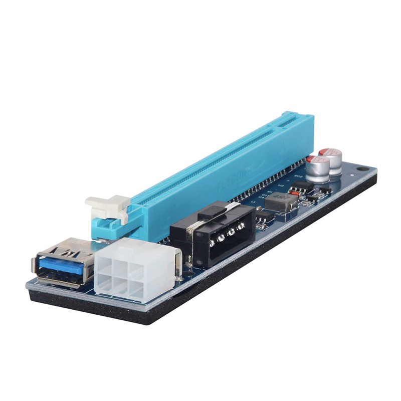 Card Chuyển Đổi Pci-E 1x Sang 16x 30cm Usb 3.0 Sata Sang 4pin + 6pin Cho Btc Mining Miner Riser | BigBuy360 - bigbuy360.vn