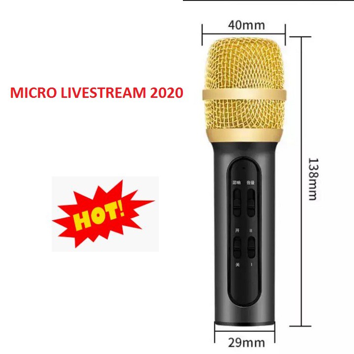 Micro Livestream Thu Âm C11, Mic Thu Âm, Hát Live Stream, Karaoke Online, Tặng Tai Nghe Chính Hãng Bảo Hành 6 Tháng