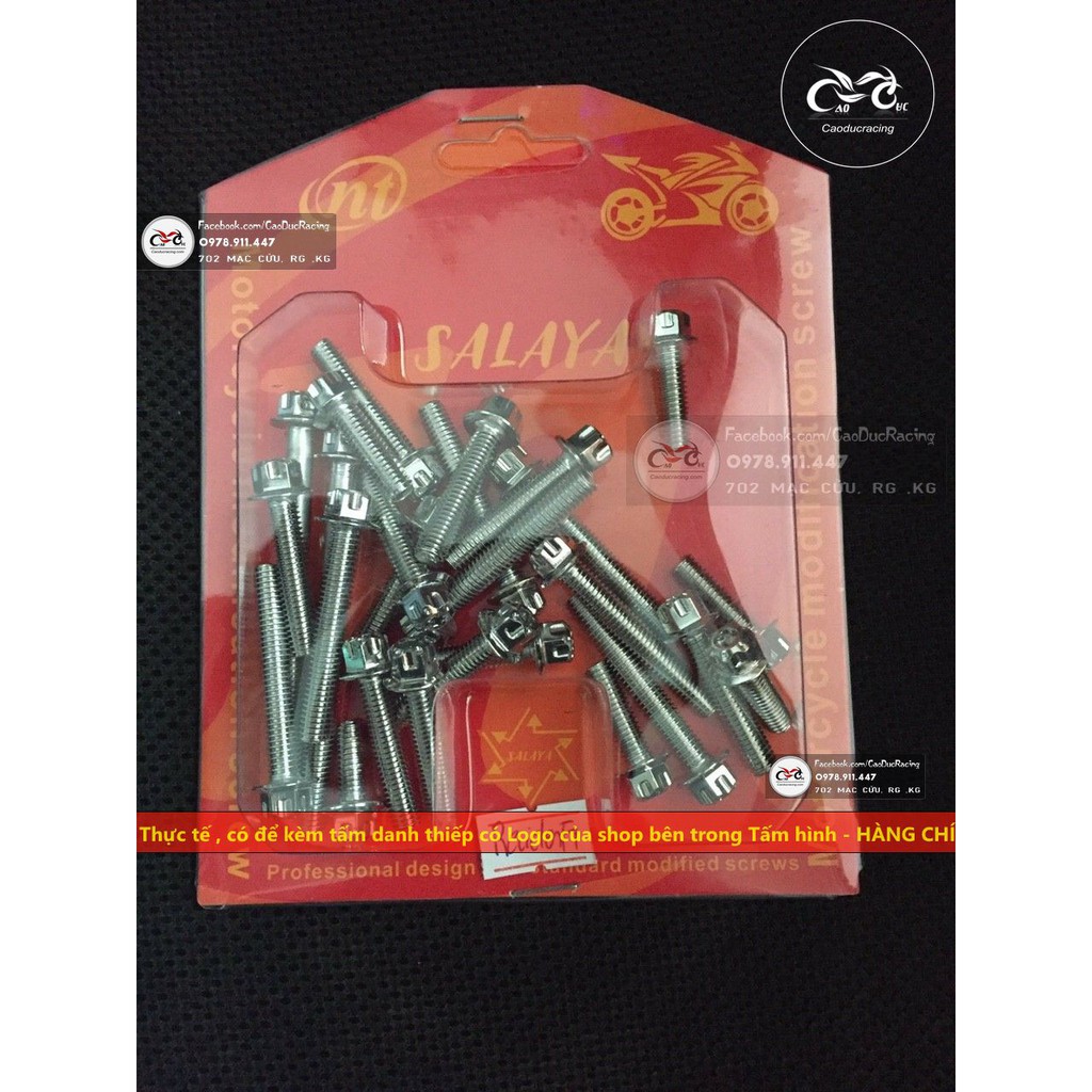 Bộ ốc lốc máy salaya EX150 EX135 WINNER SI DREAM