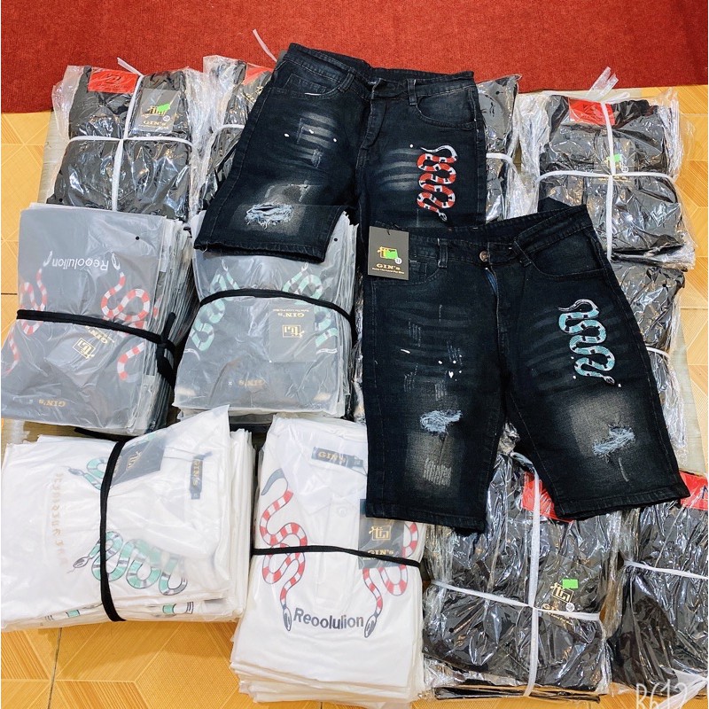 Quần thêu logo hình con rắn siêu đẹp