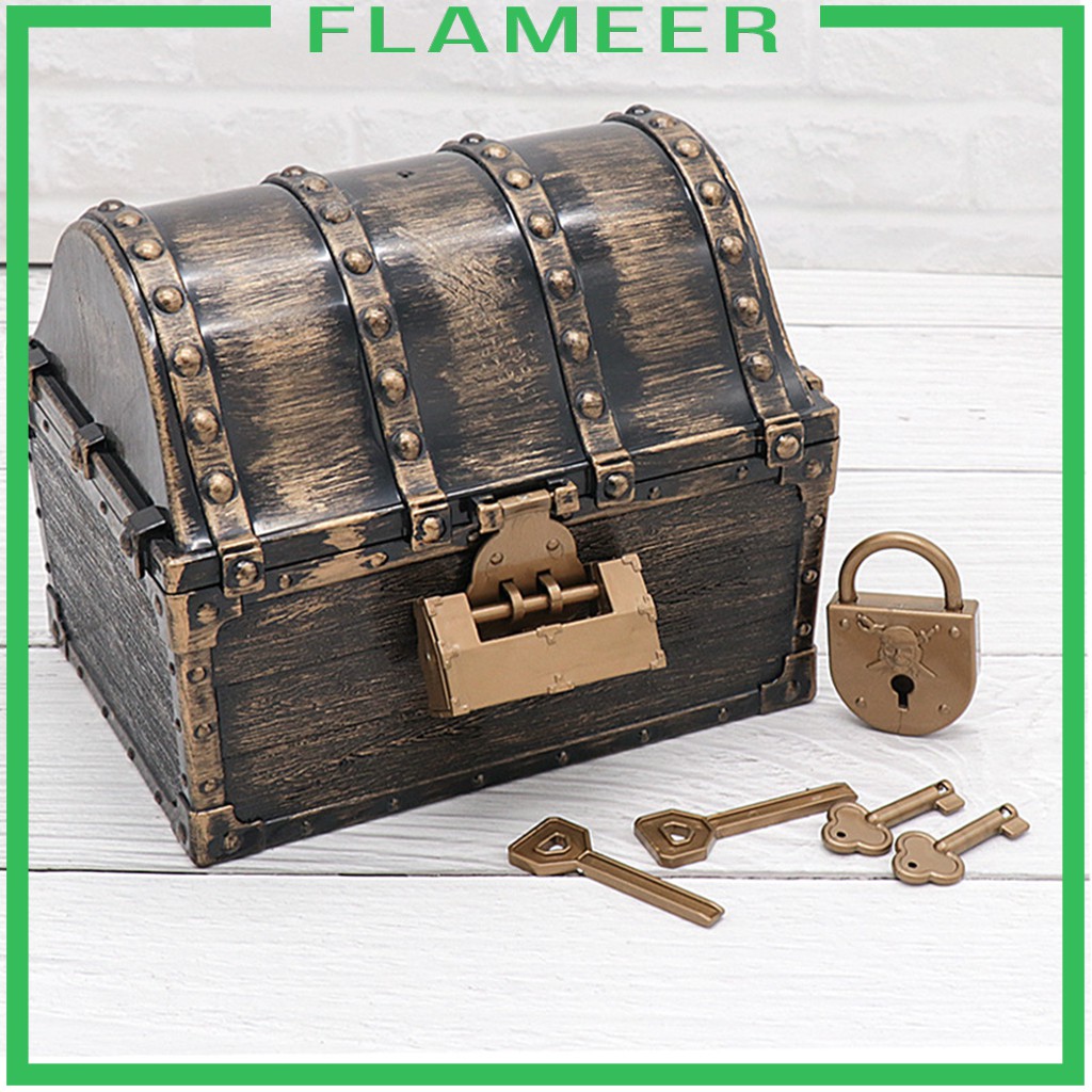 Hộp Đựng Trang Sức Hình Rương Kho Báu Hải Tặc Độc Đáo