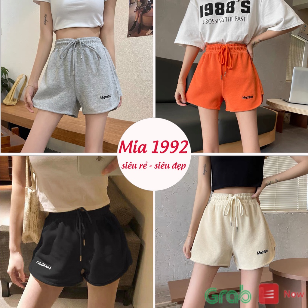 Quần đùi short nữ MIA 1992 cao cấp  - quần sooc nữ thể thao chất umi loại 1 mặc ở nhà, đi tập năng động