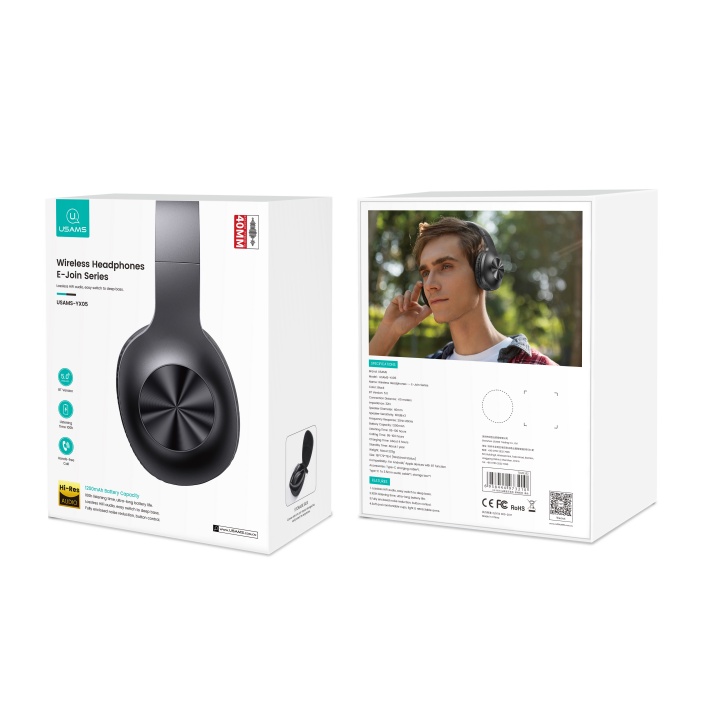 Tai nghe chụp tai bluetooth ,Tai nghe pin trâu, Âm siêu trầm YX05-TWS, 100 giờ nghe nhạc liên tục