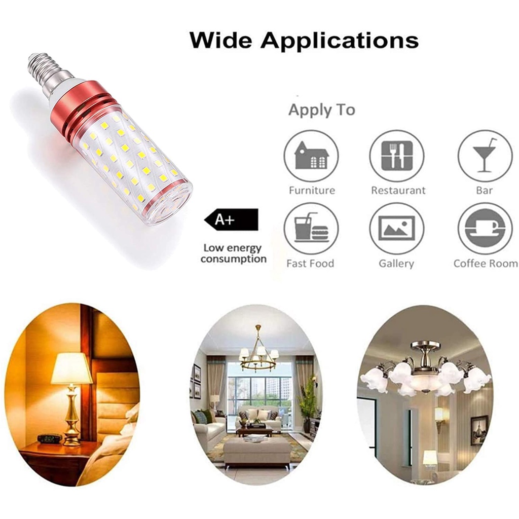 Super Bright Led Energy Saving Bulb / E14 E27 Screw Mouth Three-Color Dimming Halogen Light