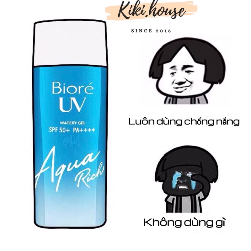 KEM CHỐNG NẮNG BIORE UV AQUA RICH WATERY GEL SPF50 PA++++