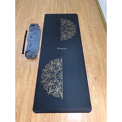 Thảm tập yoga, thảm tập gym Nicegood cao su PU cầu vồng 185 x 68 cm