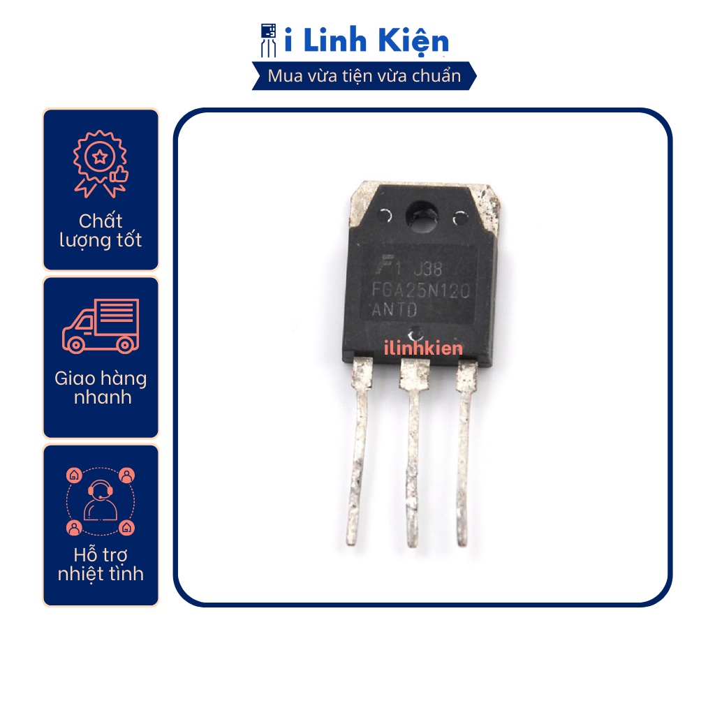 IGBT bếp từ FGA25N120 25N120 25A 1200V tháo rời nguyên bản chất lượng tốt .