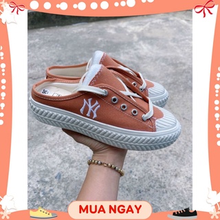 🍁 ⚡🍁 giày dép nữ, giày sục ny thể thao nữ đạp gót m.l.b độn đế cam - mẫu năm 2022 🍁 🍁