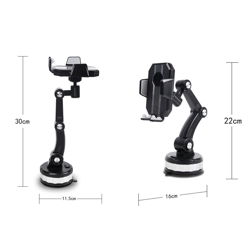 Giá đỡ điện thoại trên ô tô gắn taplo dán kính, Giá để điện thoại ô tô hút chân không dán kính xe hơi-K1763