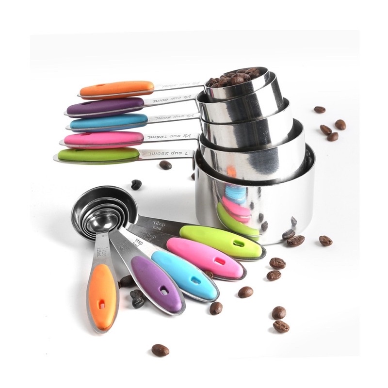 Cup Đong Inox 5 màu(5 nhỏ-5lớn)