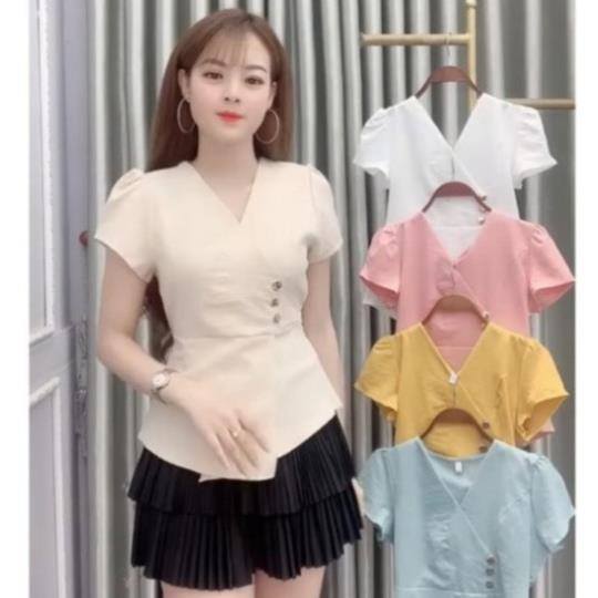 [NIKKO SALE] Áo đũi nữ áo kiểu peplum A9, GIÁ CỰC SỐC, Màu nào cũng xinh, màu nào cũng dễ mặc xinh