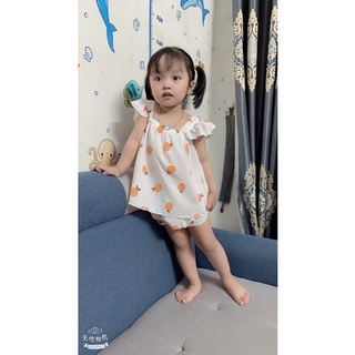 Bộ đũi 2 dây cho bé gái siêu xinh