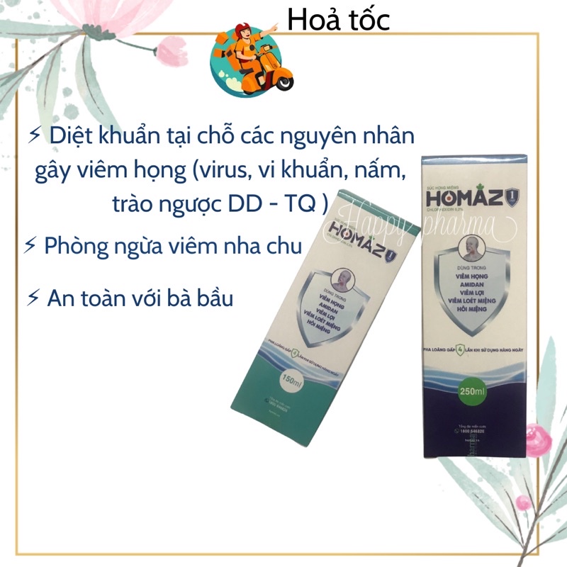 Nước súc họng-miệng HOMAZ ONE