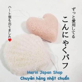 Miếng bọt biển Konjac giúp rửa mặt sạch hơn hàng nội địa Nhật Bản an toàn với da
