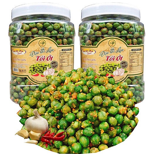 ĐẬU HÀ LAN SẤY RANG TỎI ỚT 500GR