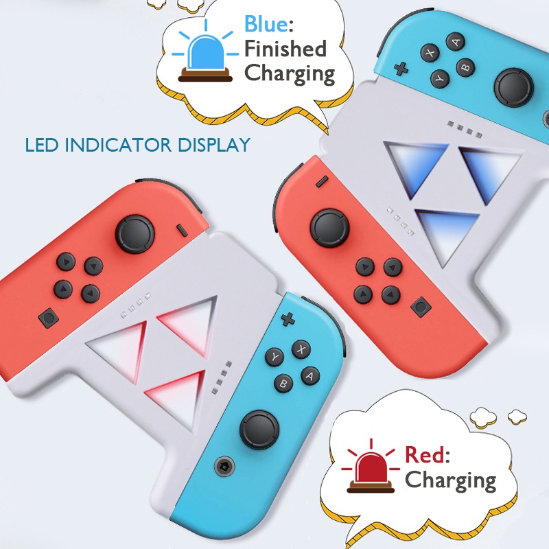Đế Sạc Mini Cổng Type-C USB C Cho Nintendo Switch Oled NS JoyCon