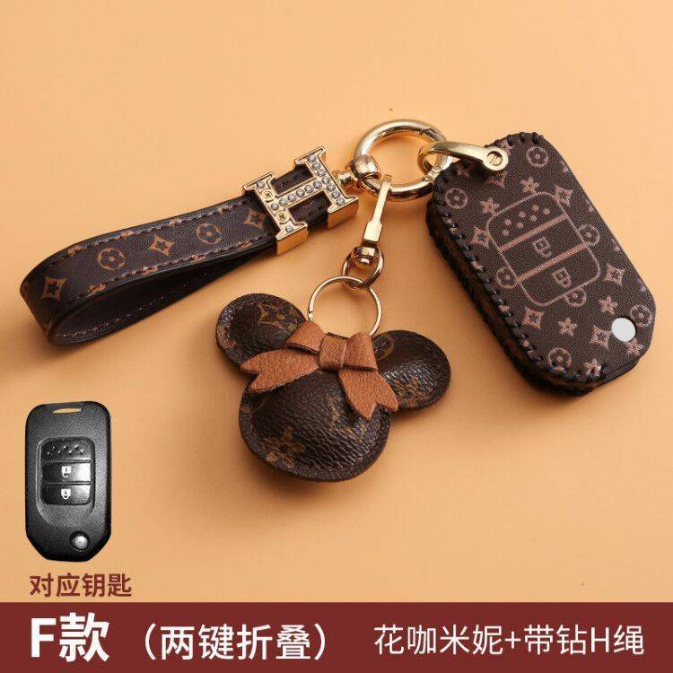 Bao Da Chìa Khoá Ô Tô HONDA CIVIC CRV XRV ACCORD Hoạ Tiết Thời Thượng