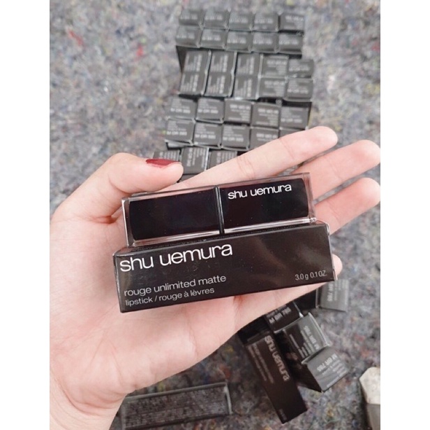 Son Shu Uemura 165 Đỏ cổ điển Matte ___romantic.cosmetic