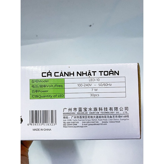 ĐÈN LED KẸP 1 BÊN CHO BỂ CÁ THỦY SINH AQUABLUE LED 10