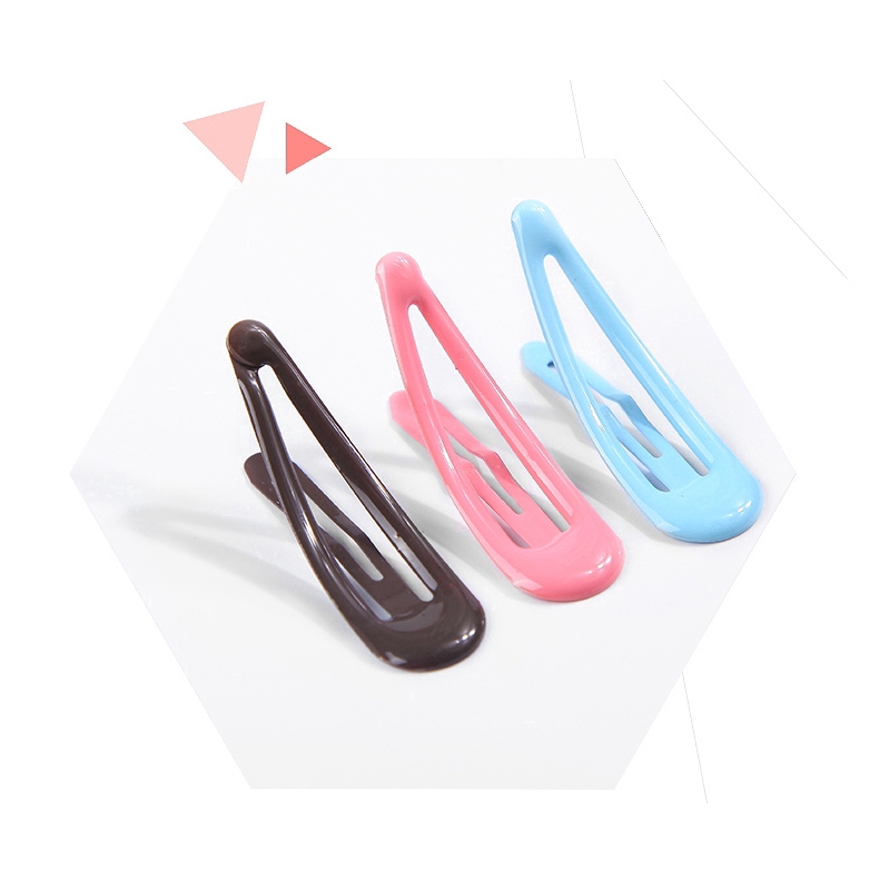 Set 10 kẹp tóc hình giọt nước đủ màu dễ thương cho bé gái