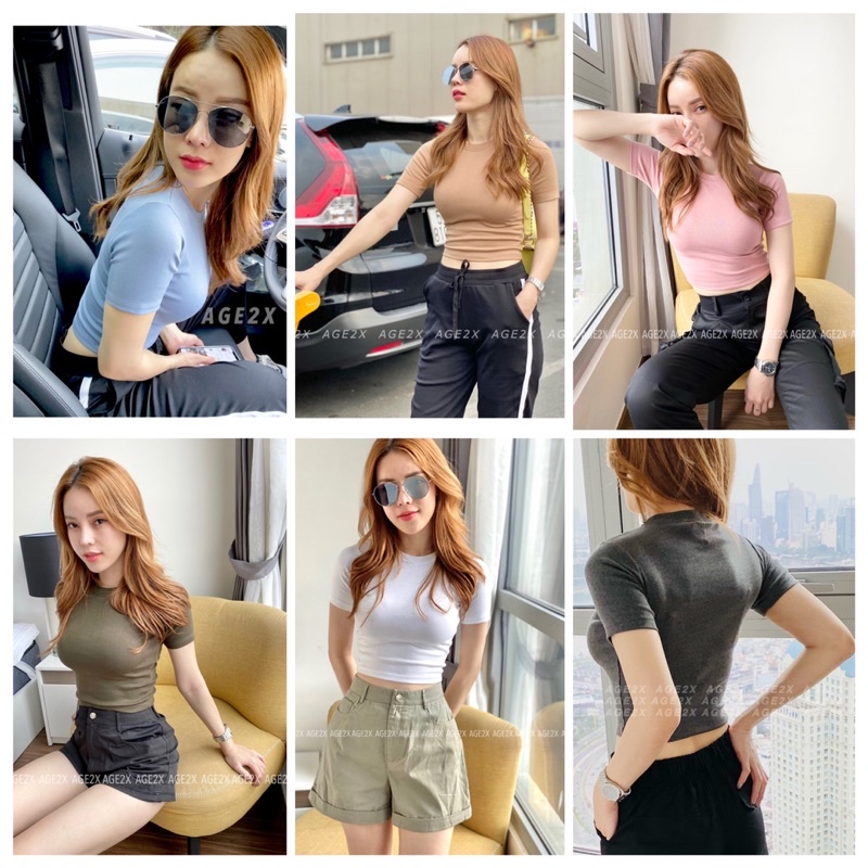 Áo croptop body AGE2X chính hãng Chất borip age2x là sản phẩm then chốt , khác biệt trên thị trường dệt may trong nước