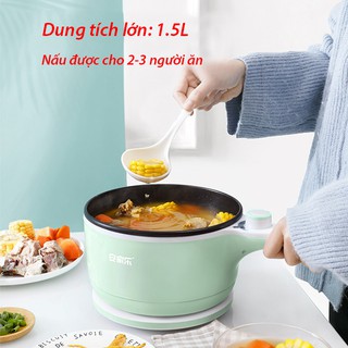 Nồi nấu điện đa năng mini 1.5L, đế cắm điện rời