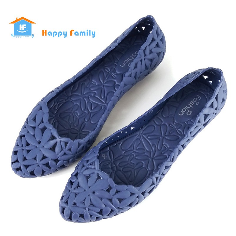 [Mã hoàn xu FSS09Jan hoàn 20% đơn bất kỳ] QUÀ TẶNG MẸ Hàng xuất 3 màu Giày nhựa dẻo giày đi mưa giày búp bê lưới cao cấp