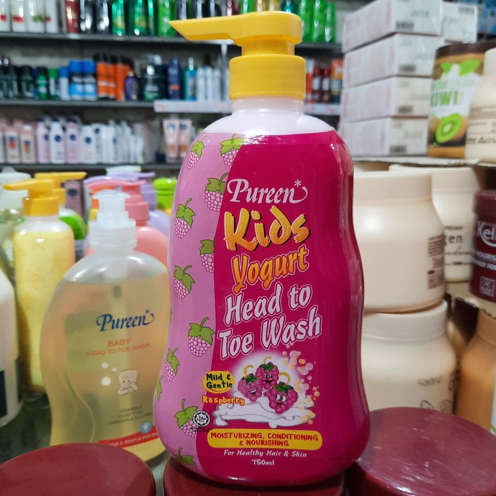 Sữa tắm gội toàn thân Pureen 750ml hương phúc bồn tử