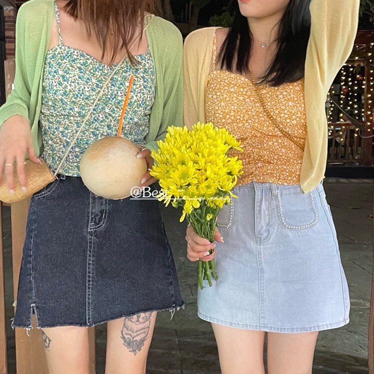Áo len mỏng dài tay khoác ngoài áo cardigan 1290