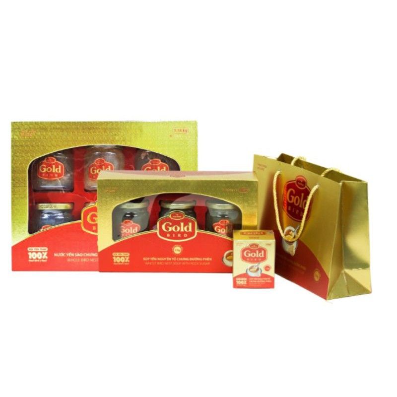 Hộp Quà 6hủ  Yến Sào Nutrinest Gold Bird(hủ 190g)