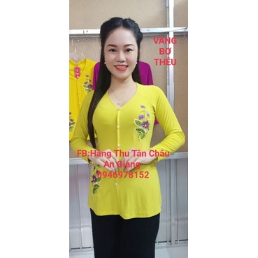 ÁO LẺ BÀ BA THÊU HOA SEN(KHÔNG KÈM QUẦN)