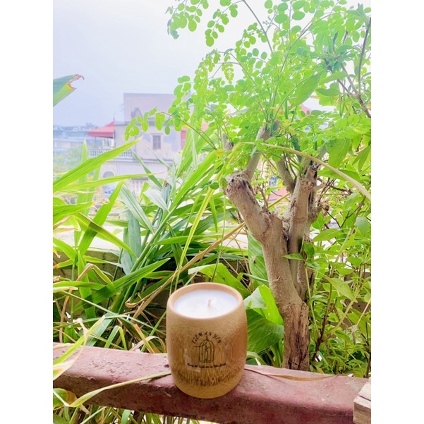 Nến thơm hũ tre với 5 mùi hương