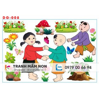 Decal mầm non-góc dân gian khổ lớn