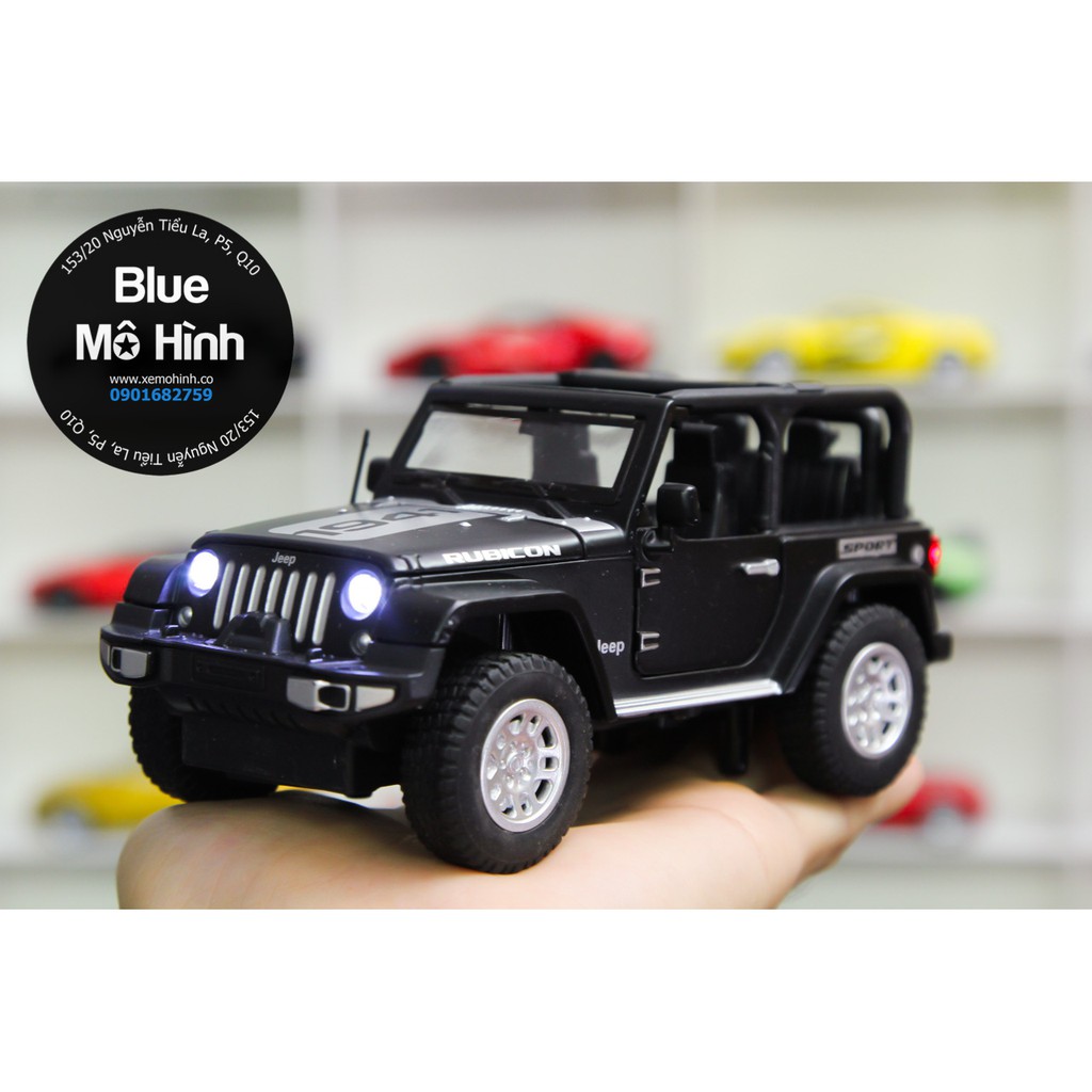 Blue mô hình | Xe mô hình Jeep Wrangler Unlimited Rubicon 1:32