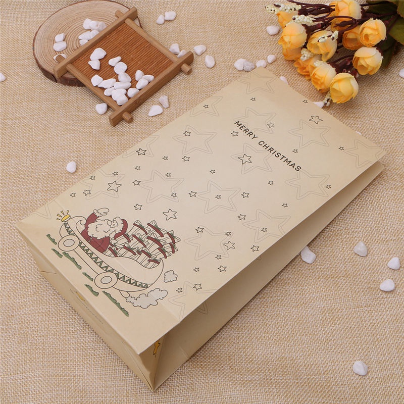 Túi Giấy Kraft Đựng Quà Giáng Sinh / Đám Cưới Thân Thiện Với Môi Trường Phong Cách Vintage