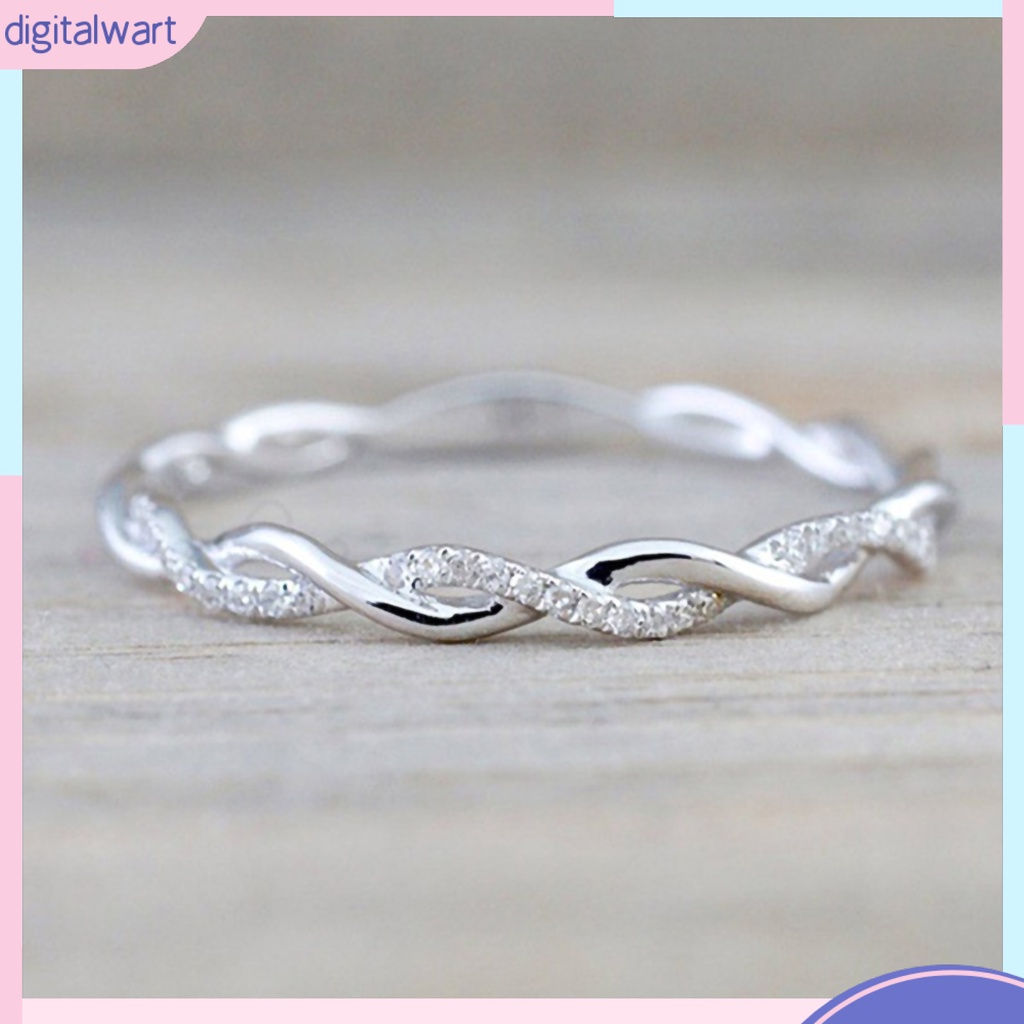 Nhẫn Đính Đá Kiểu Dáng Đơn Giản Thời Trang Cho Nữ