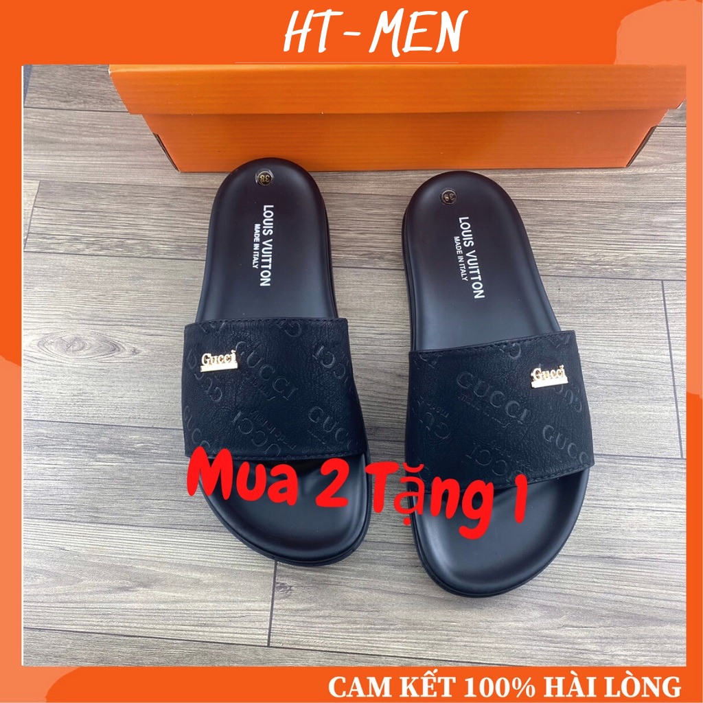 Dép Quai Ngang Nam Thời Trang Mẫu Guci Êm Chân Full Box