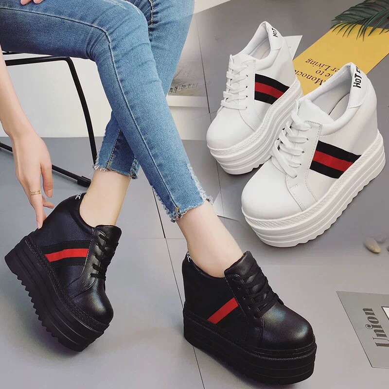 Giầy Thời Trang Nữ Đế Độn Nâng Chiều Cao 12cm phân - Hàng ORDER kèm ảnh thật