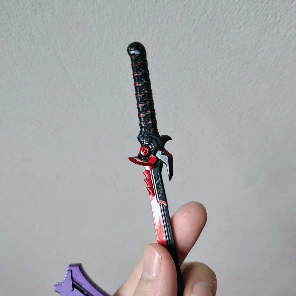 Mô hình Kiếm Của GENJI SHIMADA trong game overwatch over watch Thép nguyên khối Titan kim loại móc khoá katana