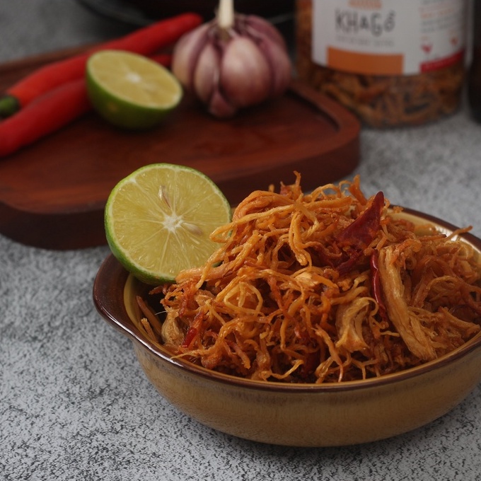 KHÔ GÀ NGUYÊN VỊ 500gr | Không lá chanh, không bơ tỏi |  KHA GỒ | Quà Tết 2024, Ăn Vặt Văn Phòng, Du Lịch, Tết, Đặc sản