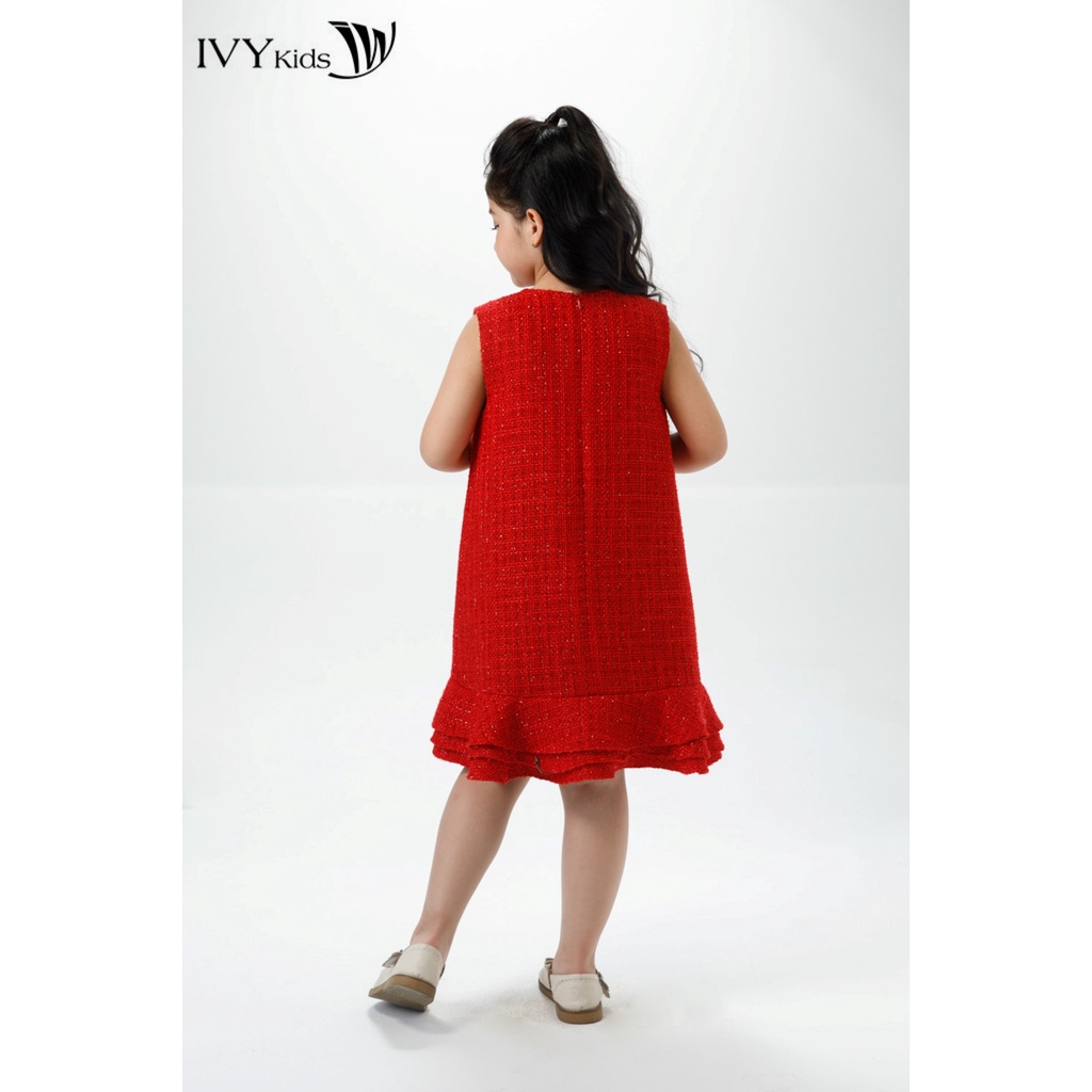 Đầm tweed dáng suông bé gái IVY moda MS 41G1413 hover