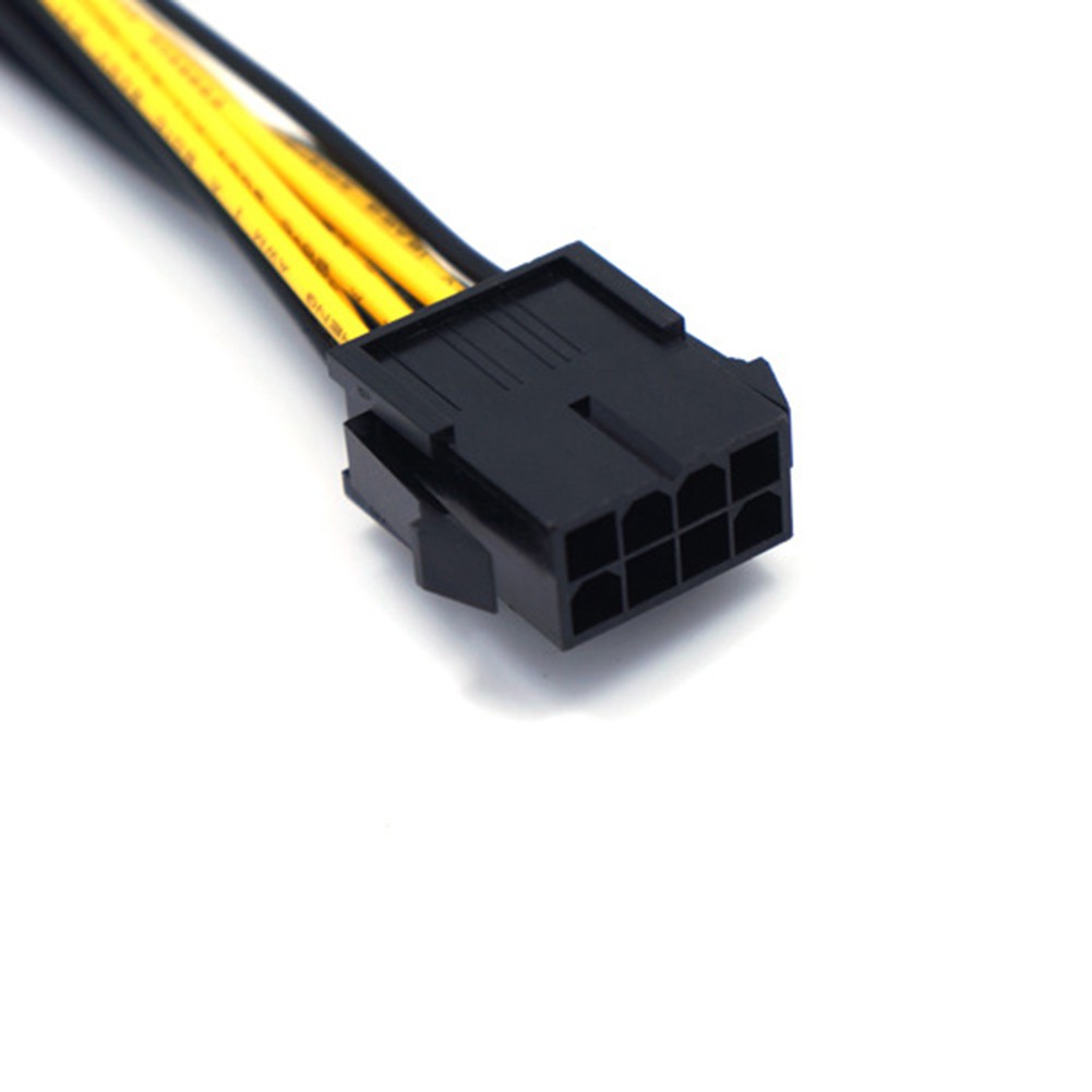 Dây Cáp Thẻ Đồ Họa Chuyển Đổi Nguồn Điện 22cm CPU 8Pin Sang Dual 6 + 2Pin